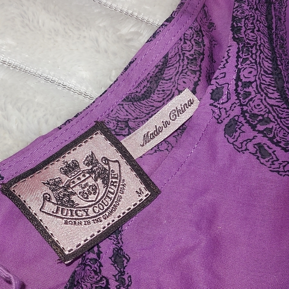 Juicy Couture Purple Patterned Top - Picture 3 of 5